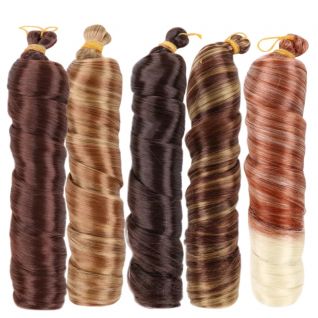 150g French Curls Braiding Hair Extensions 22inch Bouncy Straight Hair Wave Style High Temperature Fiber for Black Women