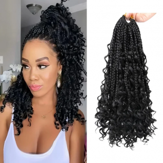 Boho Box Braided 14-inch Crochet Hair Synthetic African Women