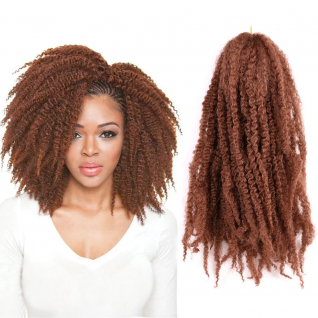 Free Sample Marley Twist Braids Hair 18 Inch Synthetic Afro Kinky Curly Crochet Hair for Women Marley Braiding Hair Extensions