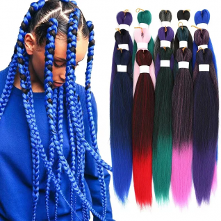  52inch Braiding Hair Ombre Kaneskalons Professional Yaki Strands Extension Prestretched Synthetic Braiding Hair